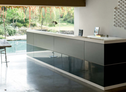 Empfangstheke Rezeption Theke Büro Arbeitstisch Büromöbel Kanzlei Praxis Neu